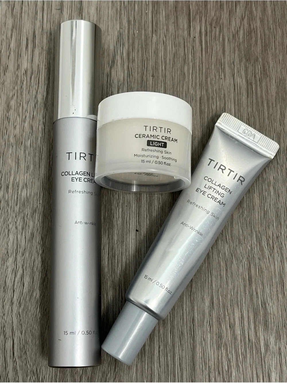 TIRTIR ultimate hydration lifting set ceramic cream and collagen lift eye cream